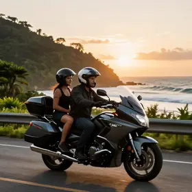 Moto confortável para viajar com garupa: características, custos e manutenção